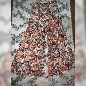 Floral palazzo pants